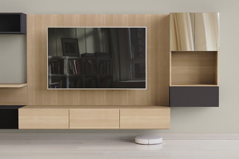 フロートテレビボードは掃除がしやすい