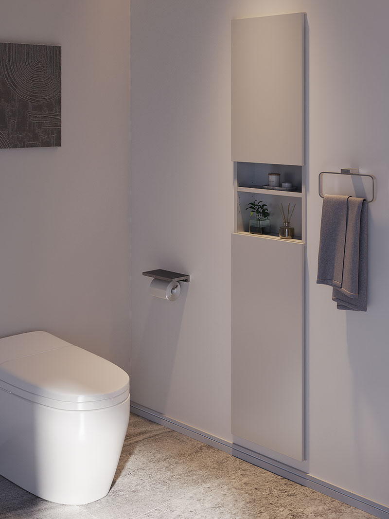 収納やインテリアにこだわったトイレづくり