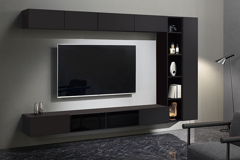 高級感のある黒のテレビボード
