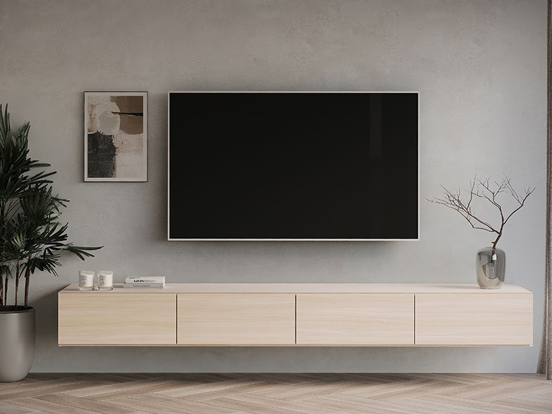 フロートテレビボード（ホワイトウォールナット）のコーディネート