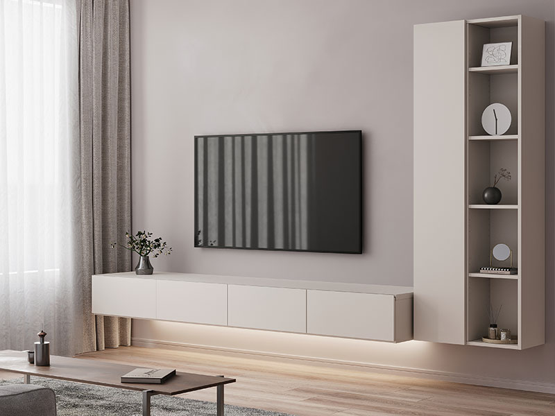 フロートテレビボード（シルキーアッシュ）のコーディネート