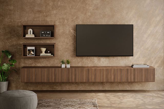 心地よい暮らしを彩る「ウォールナット色」のテレビボード～【前編】多彩な表情で魅せる空間をつくる