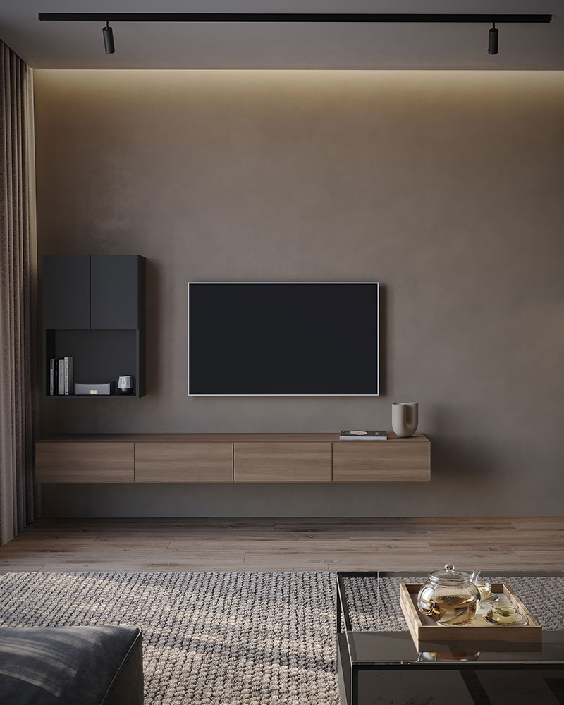 グレイッシュナットのテレビボード
