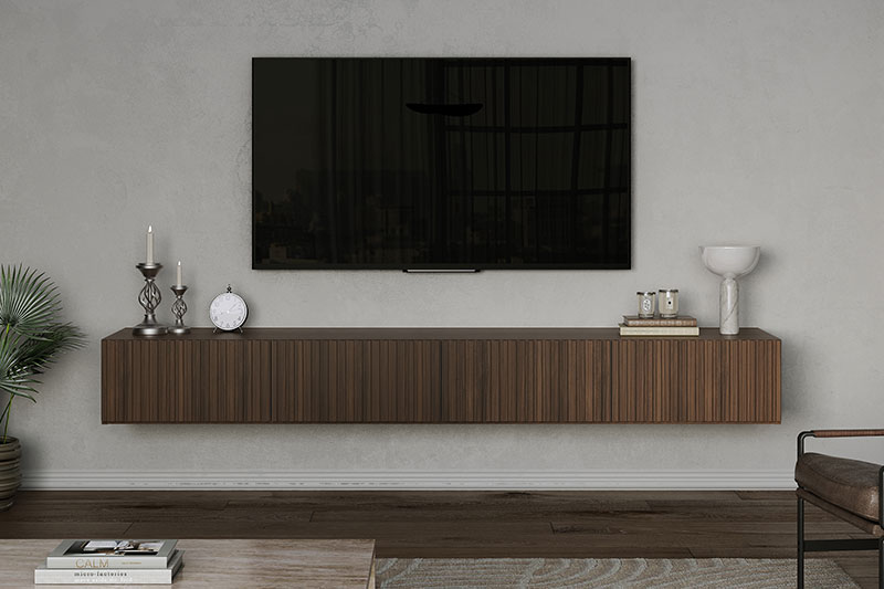 リブ状前板のテレビボード:NU