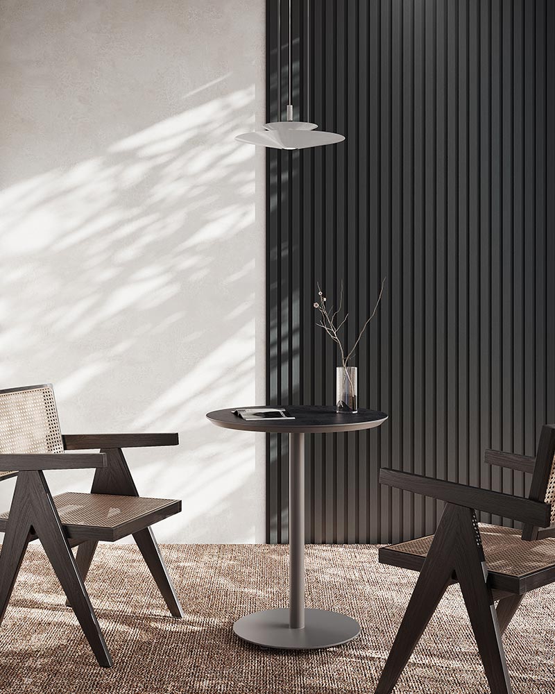 書斎にリブパネルを設置