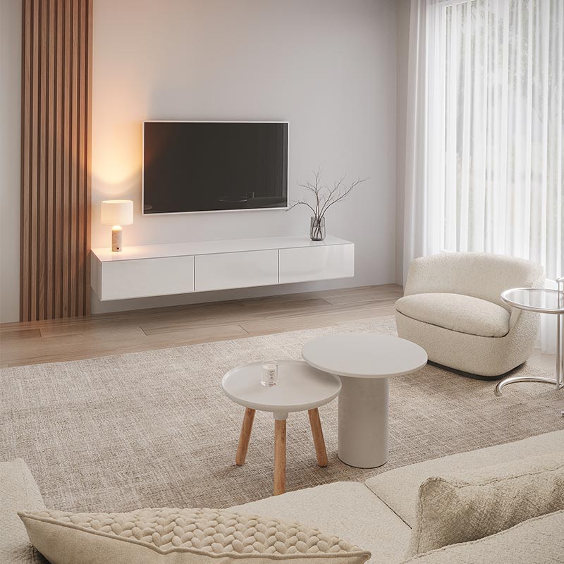 リブパネルをアクセントとして使用