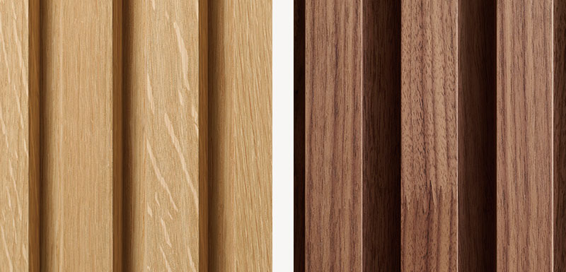 リブパネルの木目:虎斑(とらふ)や継ぎ目